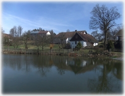 Klidné zákoutí v okolí obecního rybníka v Bohuňově